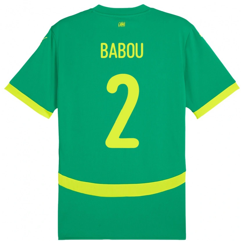 Danxen Donna Maglia Senegal Marieme Babou #2 Verde Kit Gara Away 24-26 Maglietta