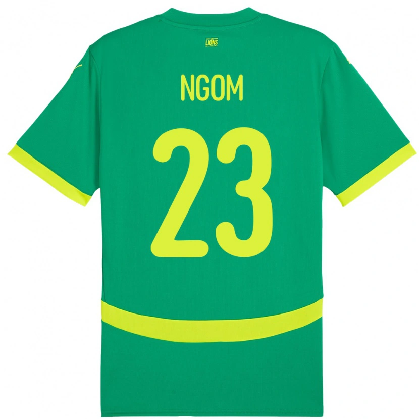 Danxen Donna Maglia Senegal Astou Ngom #23 Verde Kit Gara Away 24-26 Maglietta