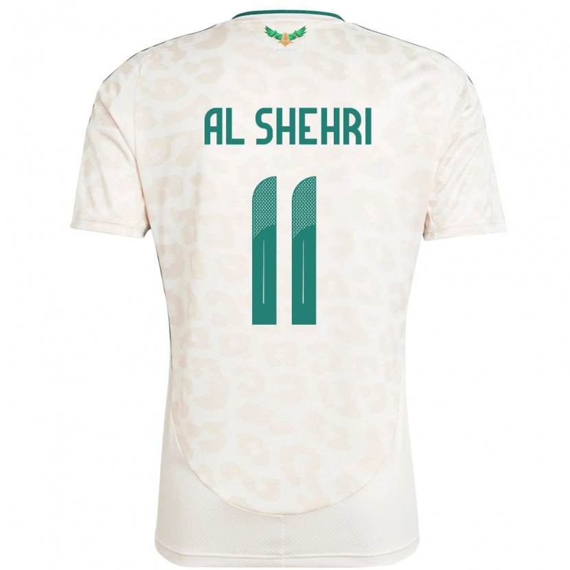 Danxen Donna Maglia Arabia Saudita Saleh Al-Shehri #11 Bianco Kit Gara Away 24-26 Maglietta