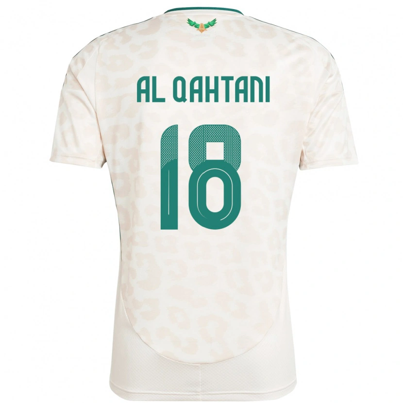 Danxen Donna Maglia Arabia Saudita Mohammed Al-Qahtani #18 Bianco Kit Gara Away 24-26 Maglietta
