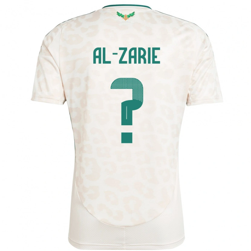 Danxen Donna Maglia Arabia Saudita Hussain Al-Zarie #0 Bianco Kit Gara Away 24-26 Maglietta