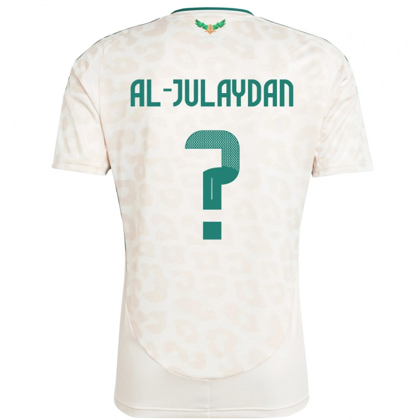 Danxen Donna Maglia Arabia Saudita Ahmed Al-Julaydan #0 Bianco Kit Gara Away 24-26 Maglietta