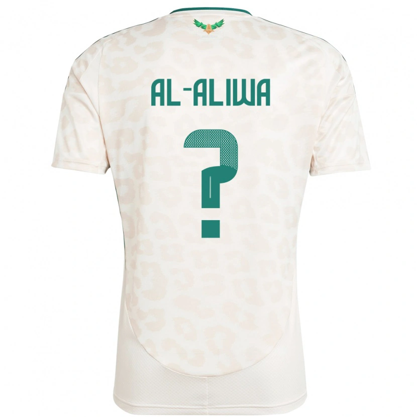 Danxen Donna Maglia Arabia Saudita Abdulaziz Al-Aliwa #0 Bianco Kit Gara Away 24-26 Maglietta