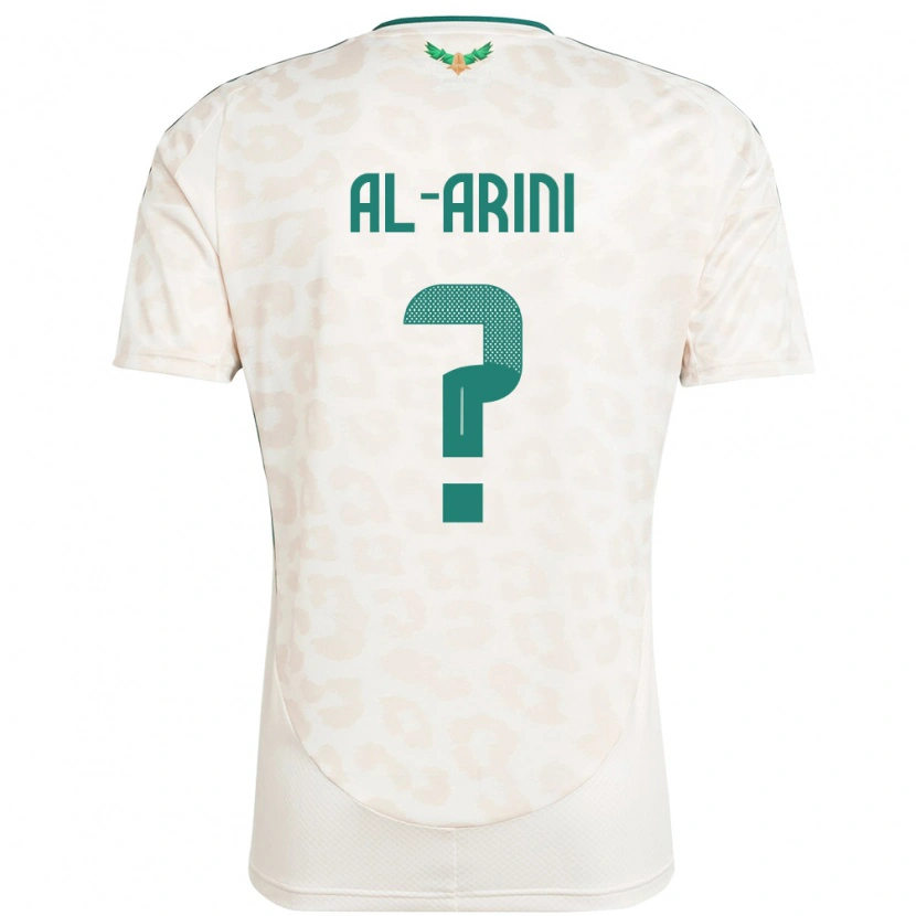 Danxen Donna Maglia Arabia Saudita Bassem Al-Arini #0 Bianco Kit Gara Away 24-26 Maglietta