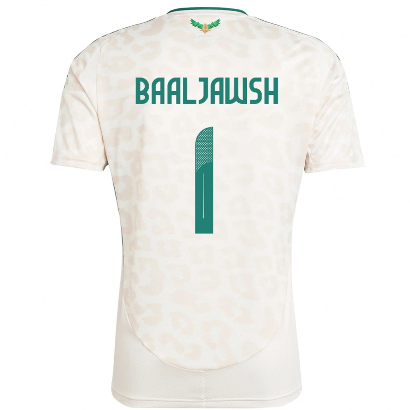 Danxen Donna Maglia Arabia Saudita Turki Baaljawsh #1 Bianco Kit Gara Away 24-26 Maglietta