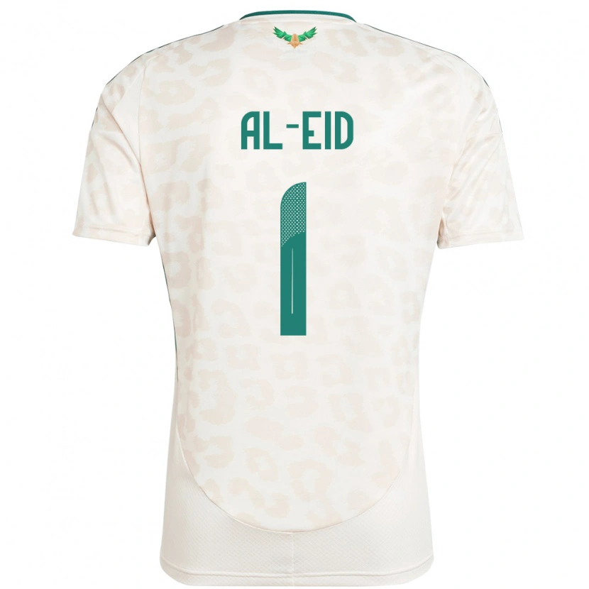 Danxen Donna Maglia Arabia Saudita Mousa Al-Eid #1 Bianco Kit Gara Away 24-26 Maglietta