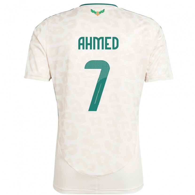 Danxen Donna Maglia Arabia Saudita Thari Ahmed #7 Bianco Kit Gara Away 24-26 Maglietta