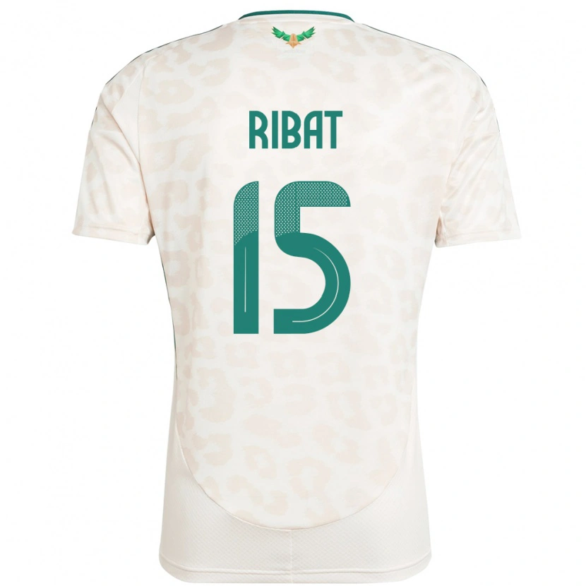 Danxen Donna Maglia Arabia Saudita Abdulaziz Ribat #15 Bianco Kit Gara Away 24-26 Maglietta