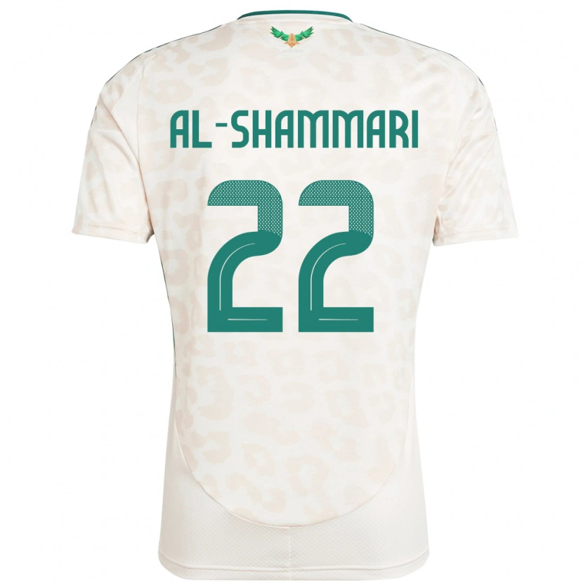 Danxen Donna Maglia Arabia Saudita Affas Al-Shammari #22 Bianco Kit Gara Away 24-26 Maglietta