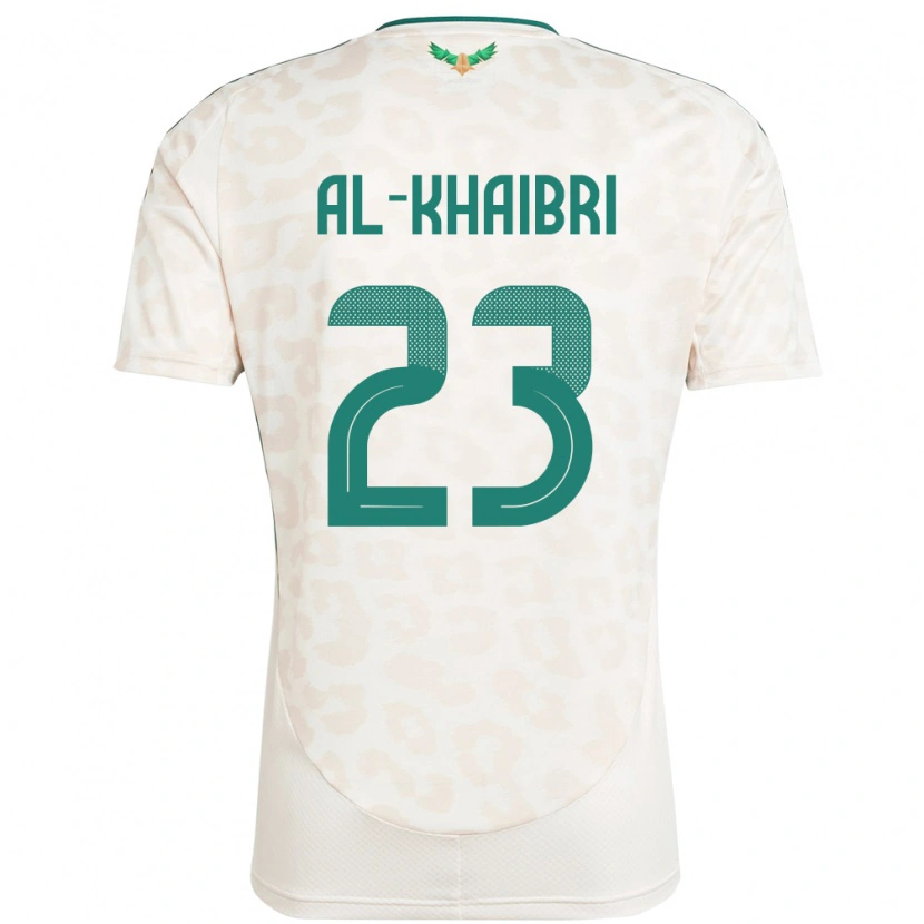 Danxen Donna Maglia Arabia Saudita Thamer Al-Khaibri #23 Bianco Kit Gara Away 24-26 Maglietta