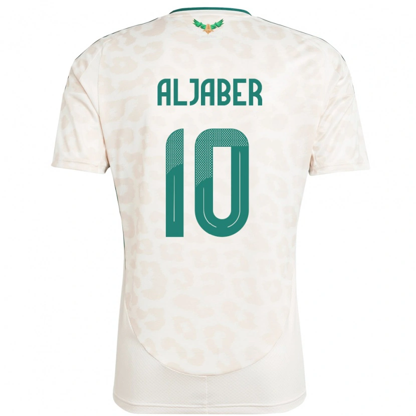 Danxen Donna Maglia Arabia Saudita Yassen Aljaber #10 Bianco Kit Gara Away 24-26 Maglietta