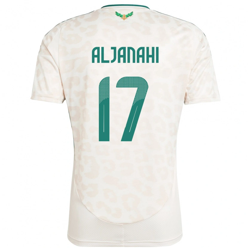 Danxen Donna Maglia Arabia Saudita Nawaf Aljanahi #17 Bianco Kit Gara Away 24-26 Maglietta