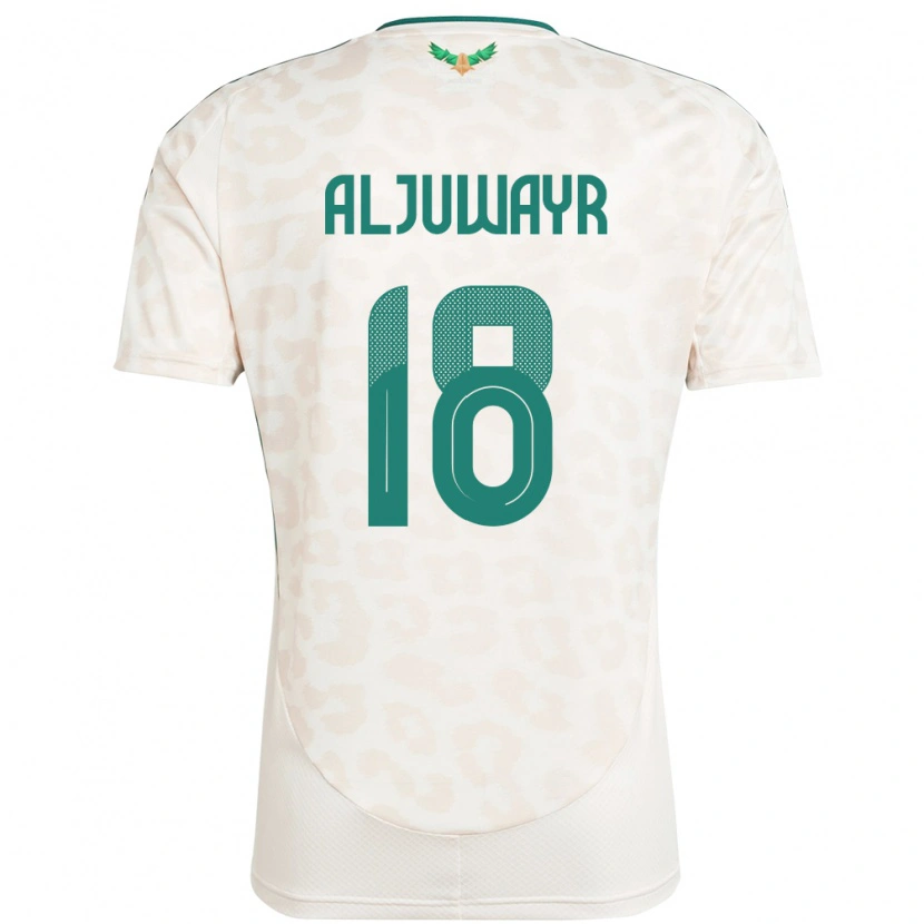 Danxen Donna Maglia Arabia Saudita Musab Aljuwayr #18 Bianco Kit Gara Away 24-26 Maglietta