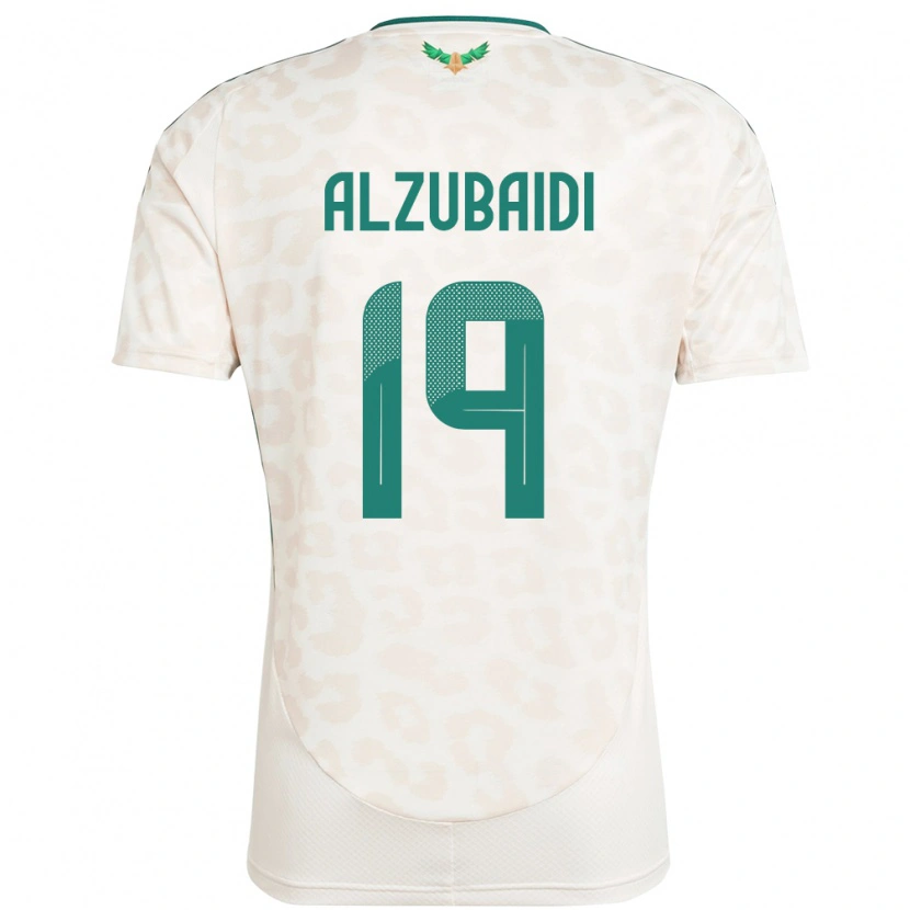 Danxen Donna Maglia Arabia Saudita Yaseen Alzubaidi #19 Bianco Kit Gara Away 24-26 Maglietta