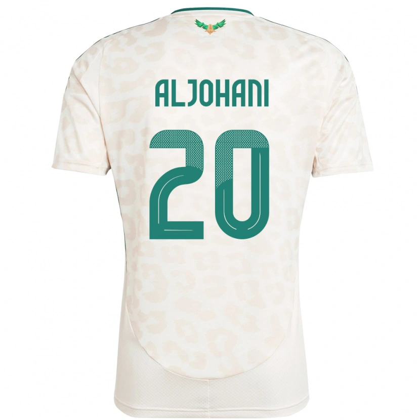 Danxen Donna Maglia Arabia Saudita Ziyad Aljohani #20 Bianco Kit Gara Away 24-26 Maglietta