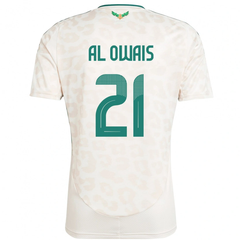 Danxen Donna Maglia Arabia Saudita Mohammed Al Owais #21 Bianco Kit Gara Away 24-26 Maglietta