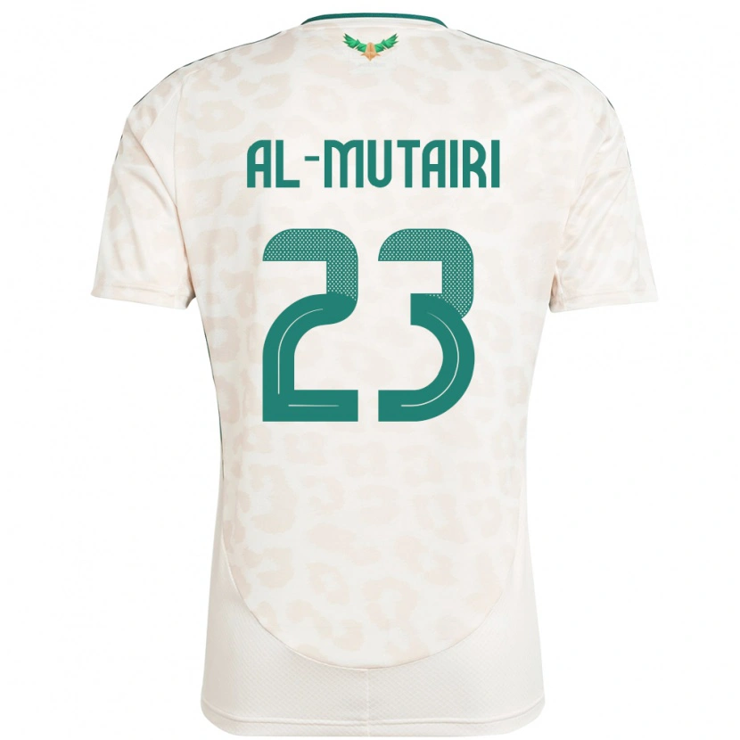 Danxen Donna Maglia Arabia Saudita Turki Al Mutairi #23 Bianco Kit Gara Away 24-26 Maglietta