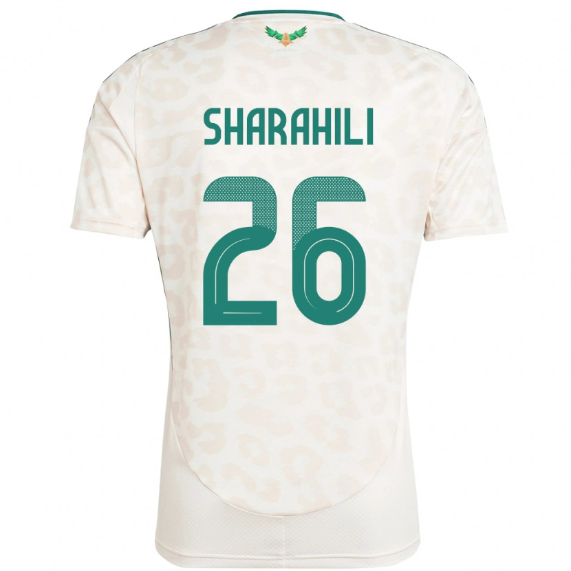 Danxen Donna Maglia Arabia Saudita Riyadh Sharahili #26 Bianco Kit Gara Away 24-26 Maglietta