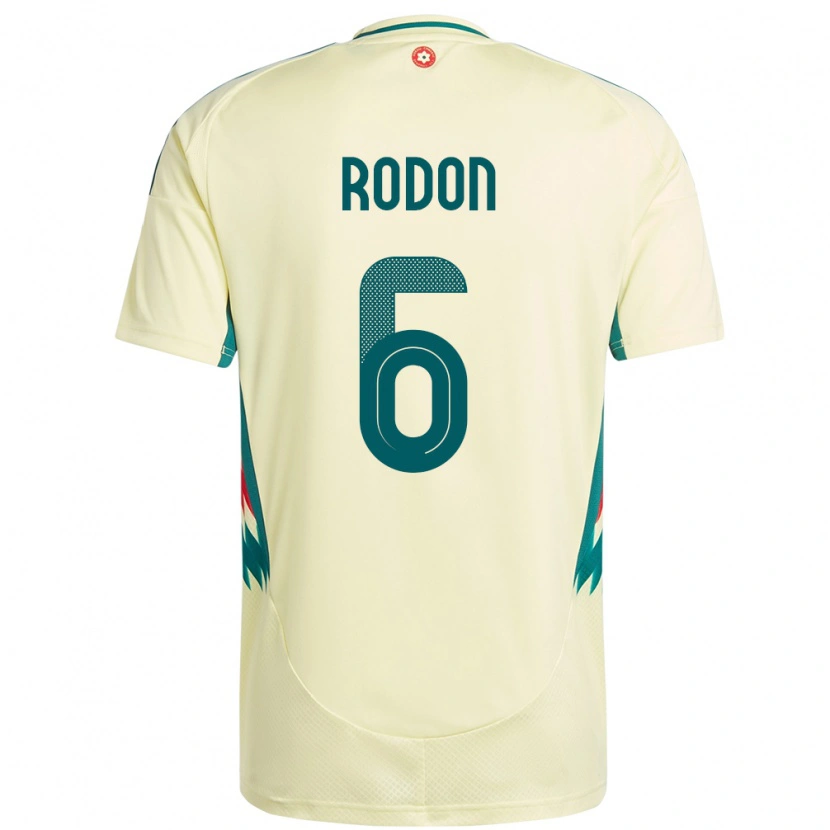 Danxen Donna Maglia Galles Joe Rodon #6 Beige Giallo Kit Gara Away 24-26 Maglietta