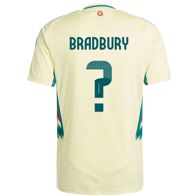 Danxen Donna Maglia Galles Makenzie Bradbury #0 Beige Giallo Kit Gara Away 24-26 Maglietta