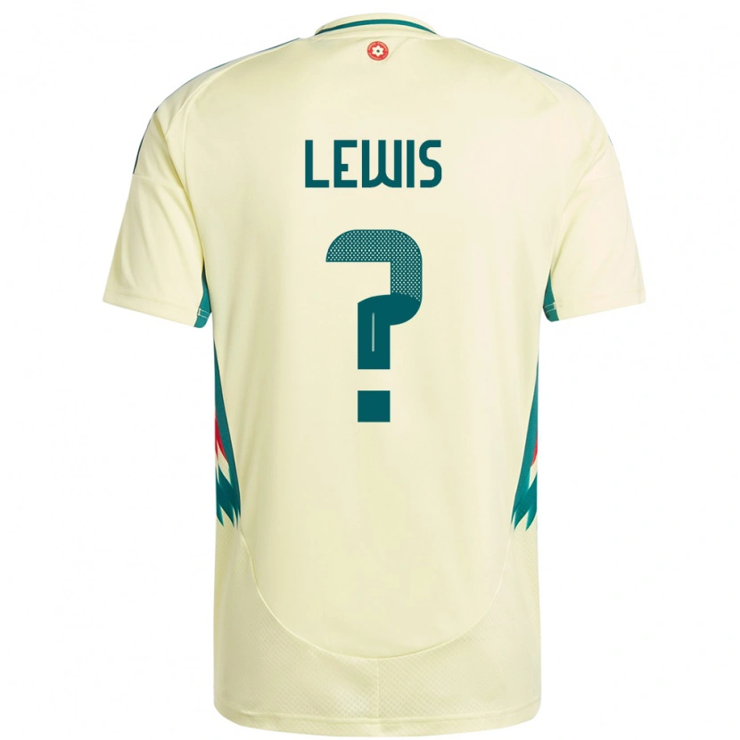 Danxen Donna Maglia Galles Bobby Lewis #0 Beige Giallo Kit Gara Away 24-26 Maglietta