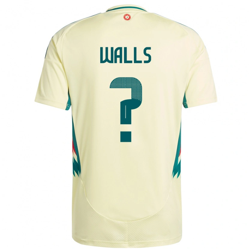 Danxen Donna Maglia Galles Archie Walls #0 Beige Giallo Kit Gara Away 24-26 Maglietta