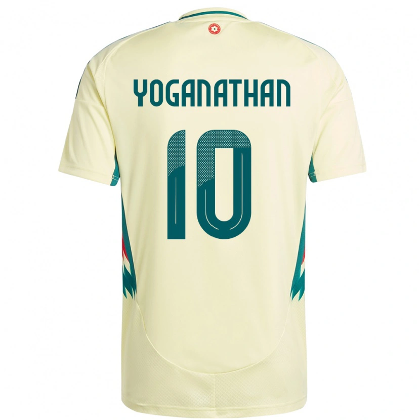 Danxen Donna Maglia Galles Vimal Yoganathan #10 Beige Giallo Kit Gara Away 24-26 Maglietta
