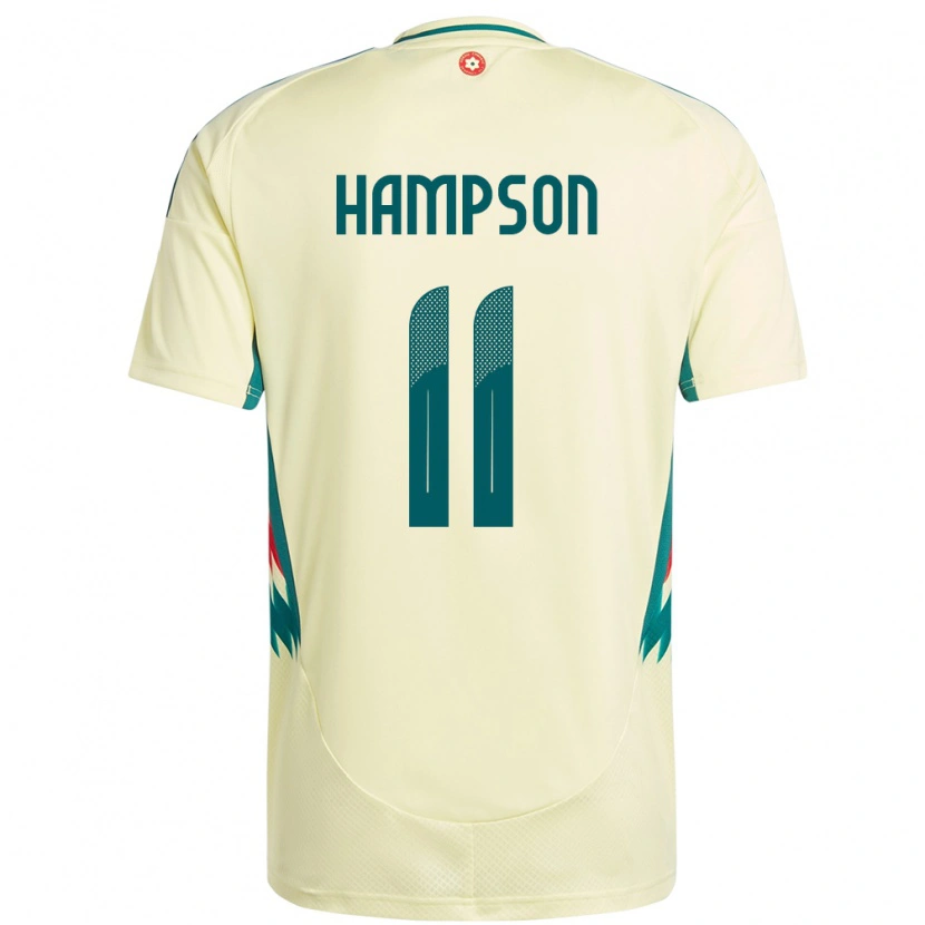 Danxen Donna Maglia Galles Owen Hampson #11 Beige Giallo Kit Gara Away 24-26 Maglietta