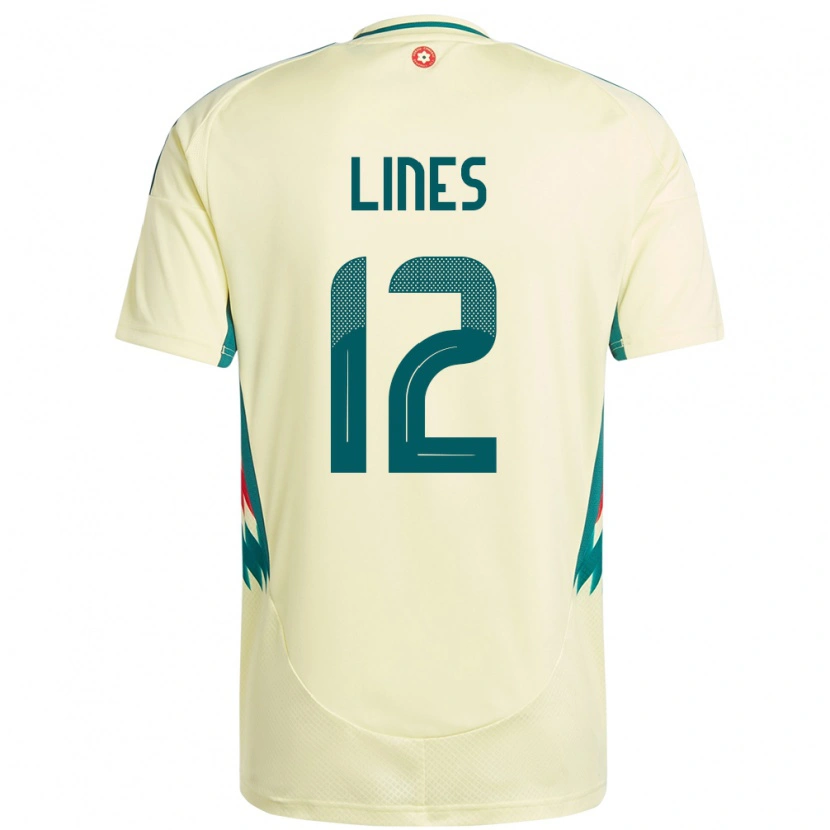 Danxen Donna Maglia Galles Jack Lines #12 Beige Giallo Kit Gara Away 24-26 Maglietta
