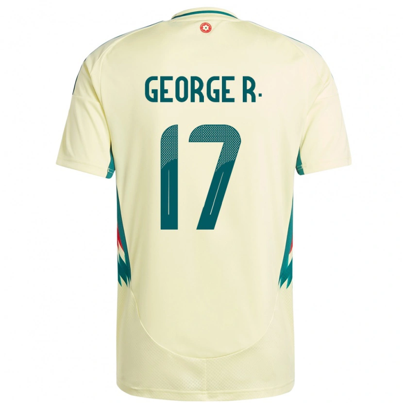 Danxen Donna Maglia Galles George Robinson #17 Beige Giallo Kit Gara Away 24-26 Maglietta