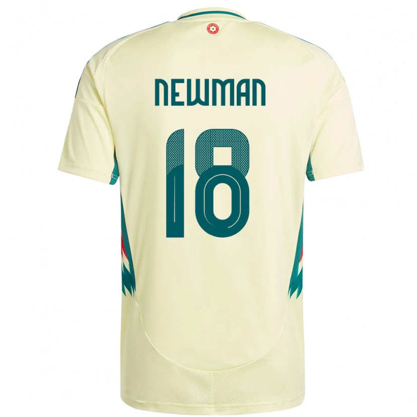 Danxen Donna Maglia Galles Oli Newman #18 Beige Giallo Kit Gara Away 24-26 Maglietta