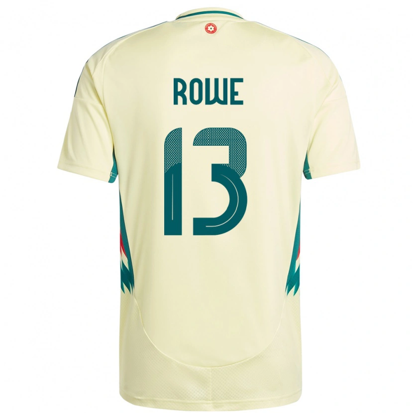 Danxen Donna Maglia Galles Rachel Rowe #13 Beige Giallo Kit Gara Away 24-26 Maglietta