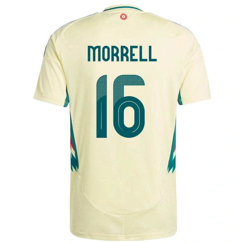 Danxen Donna Maglia Galles Joe Morrell #16 Beige Giallo Kit Gara Away 24-26 Maglietta