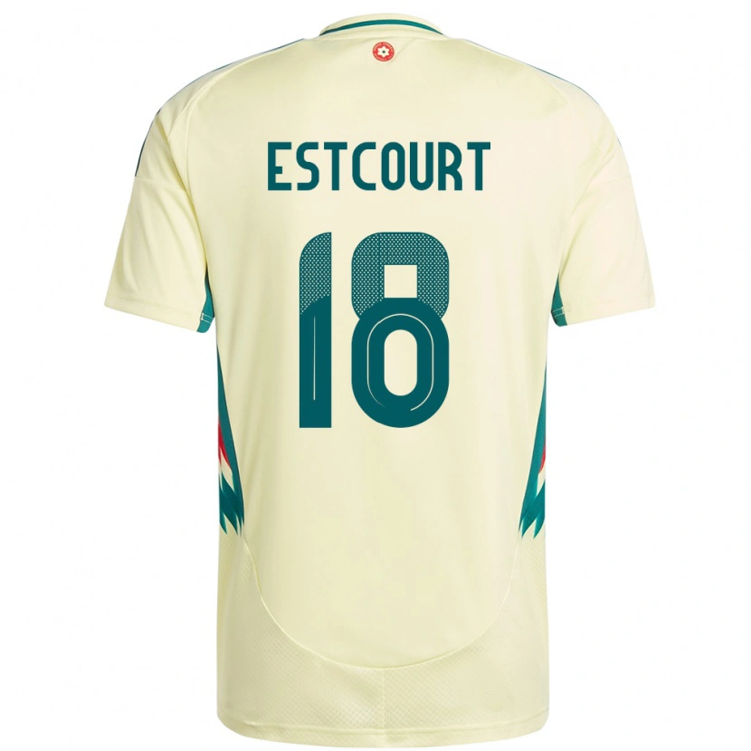 Danxen Donna Maglia Galles Charlie Estcourt #18 Beige Giallo Kit Gara Away 24-26 Maglietta