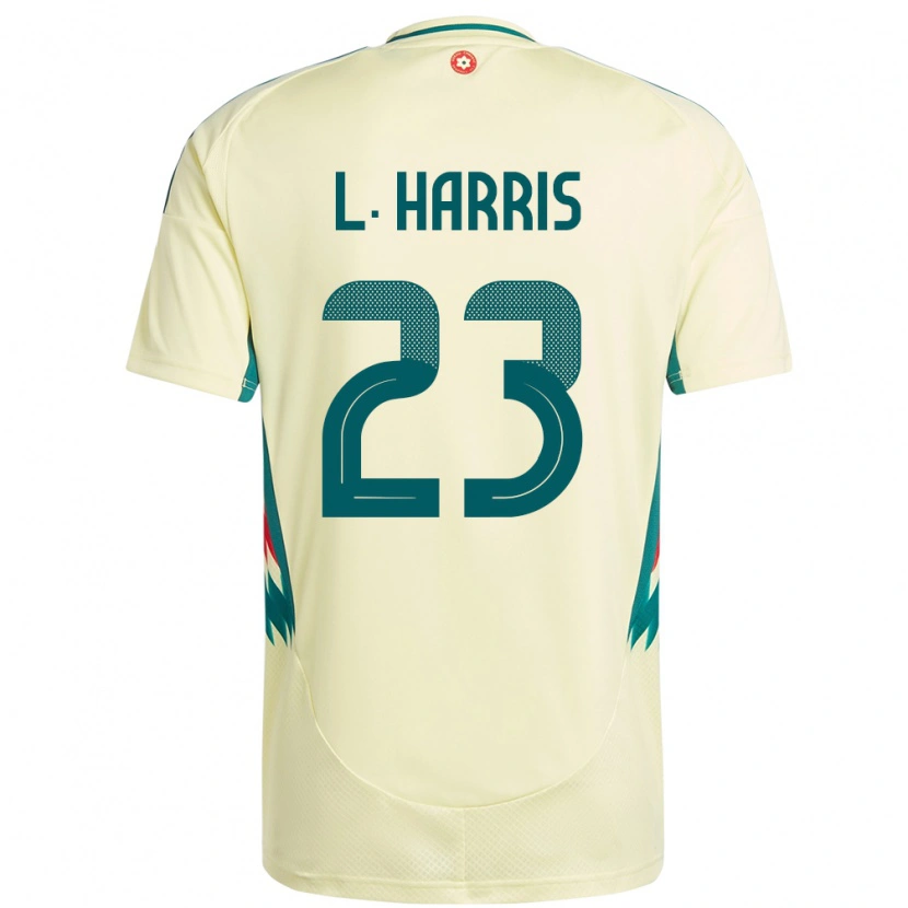 Danxen Donna Maglia Galles Luke Harris #23 Beige Giallo Kit Gara Away 24-26 Maglietta