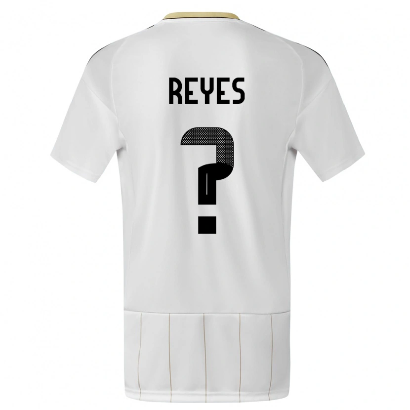 Danxen Donna Maglia Costa Rica Nery Reyes #0 Bianco Kit Gara Away 24-26 Maglietta