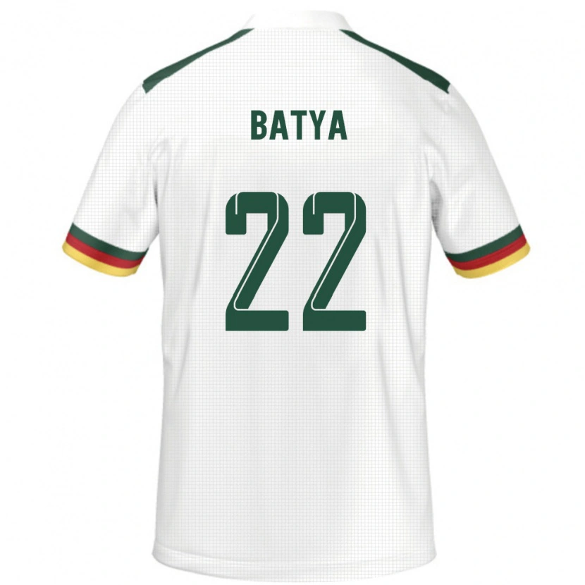 Danxen Donna Maglia Camerun Michaela Batya #22 Bianco Kit Gara Away 24-26 Maglietta