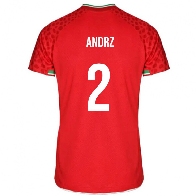 Danxen Donna Maglia Iran Nima Andrz #2 Rosso Kit Gara Away 24-26 Maglietta