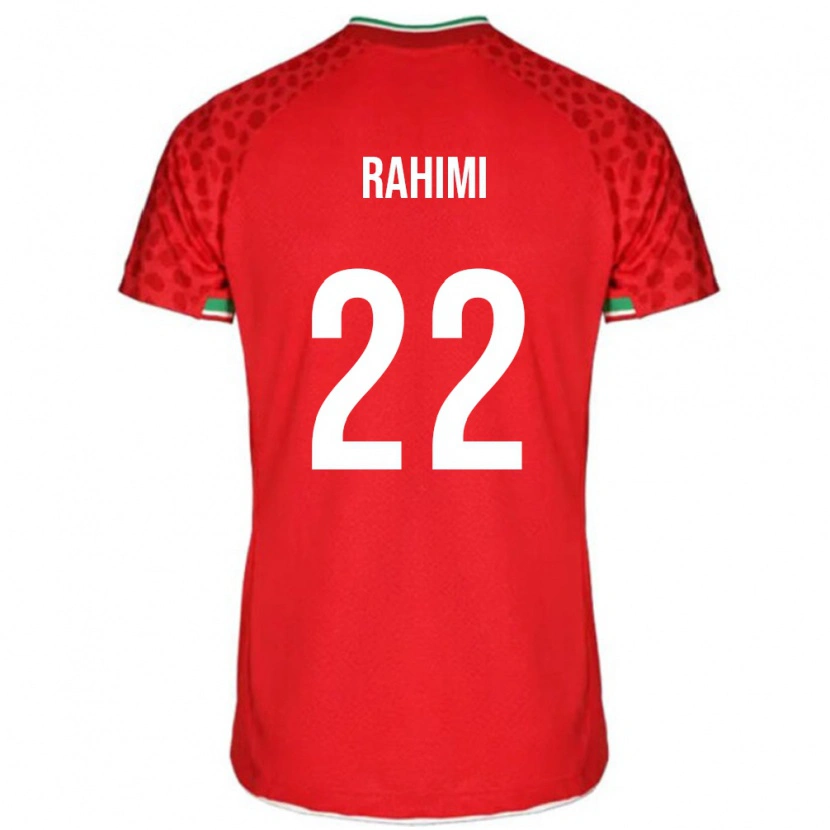 Danxen Donna Maglia Iran Farzad Rahimi #22 Rosso Kit Gara Away 24-26 Maglietta