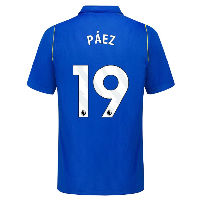 Danxen Donna Maglia Kendry Páez #19 Blu Giallo Kit Gara Home 2026/27 Maglietta