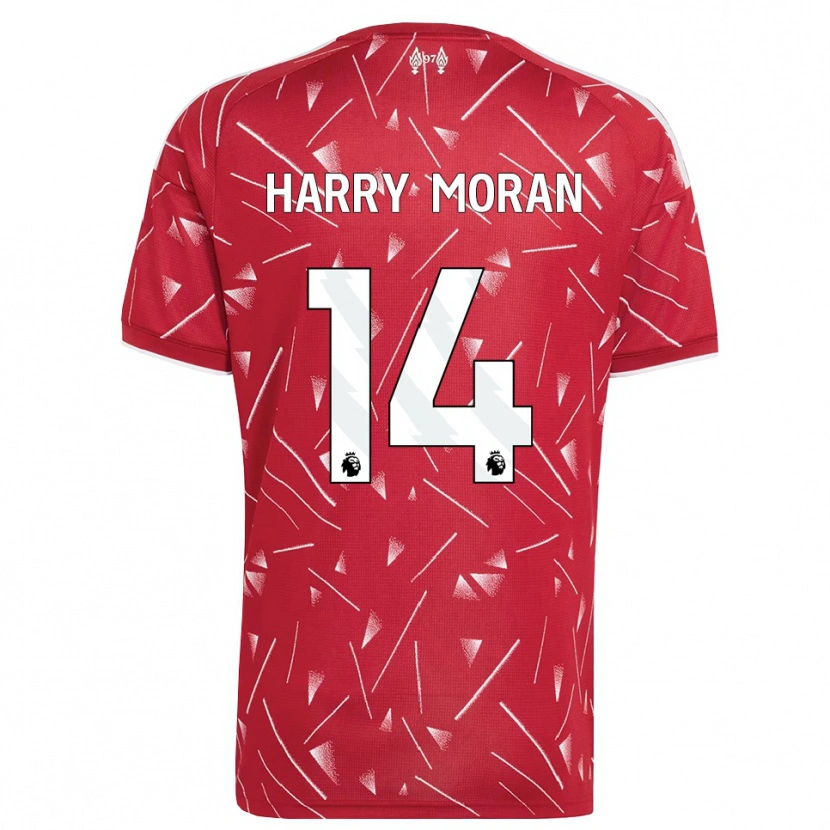 Danxen Donna Maglia Harry Moran #14 Bianco Rosso Kit Gara Home 2026/27 Maglietta