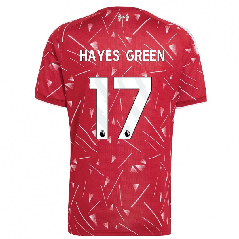 Danxen Donna Maglia Charlie Hayes-Green #17 Bianco Rosso Kit Gara Home 2026/27 Maglietta