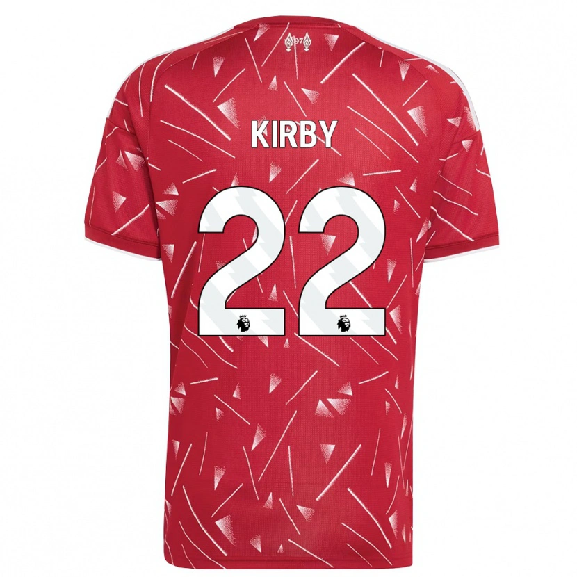 Danxen Donna Maglia Faye Kirby #22 Bianco Rosso Kit Gara Home 2026/27 Maglietta