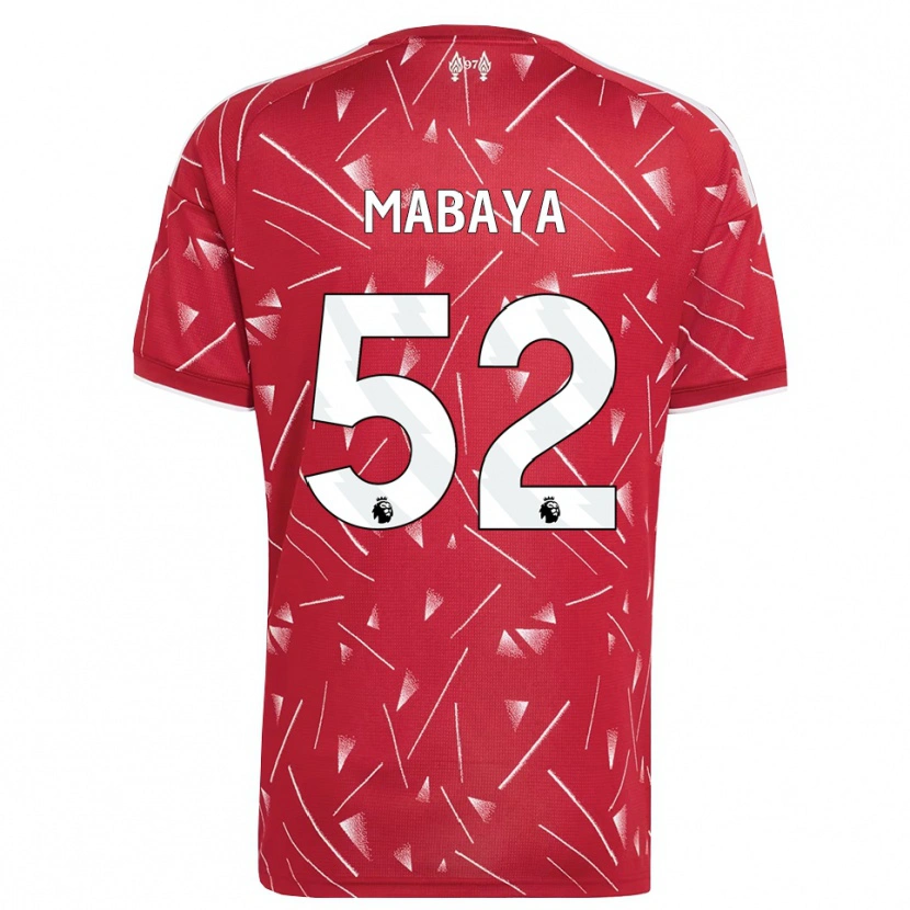 Danxen Donna Maglia Isaac Mabaya #52 Bianco Rosso Kit Gara Home 2026/27 Maglietta