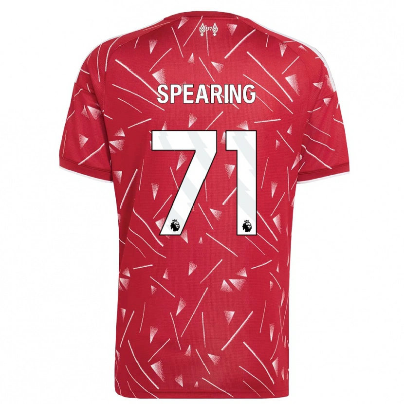 Danxen Donna Maglia Jay Spearing #71 Bianco Rosso Kit Gara Home 2026/27 Maglietta