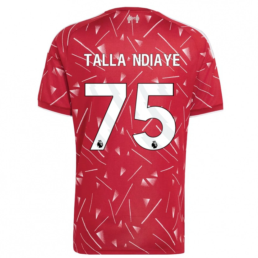 Danxen Donna Maglia Mor Talla Ndiaye #75 Bianco Rosso Kit Gara Home 2026/27 Maglietta