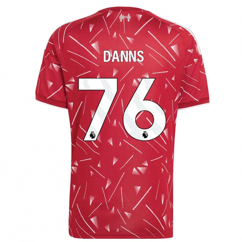 Danxen Donna Maglia Jayden Danns #76 Bianco Rosso Kit Gara Home 2026/27 Maglietta