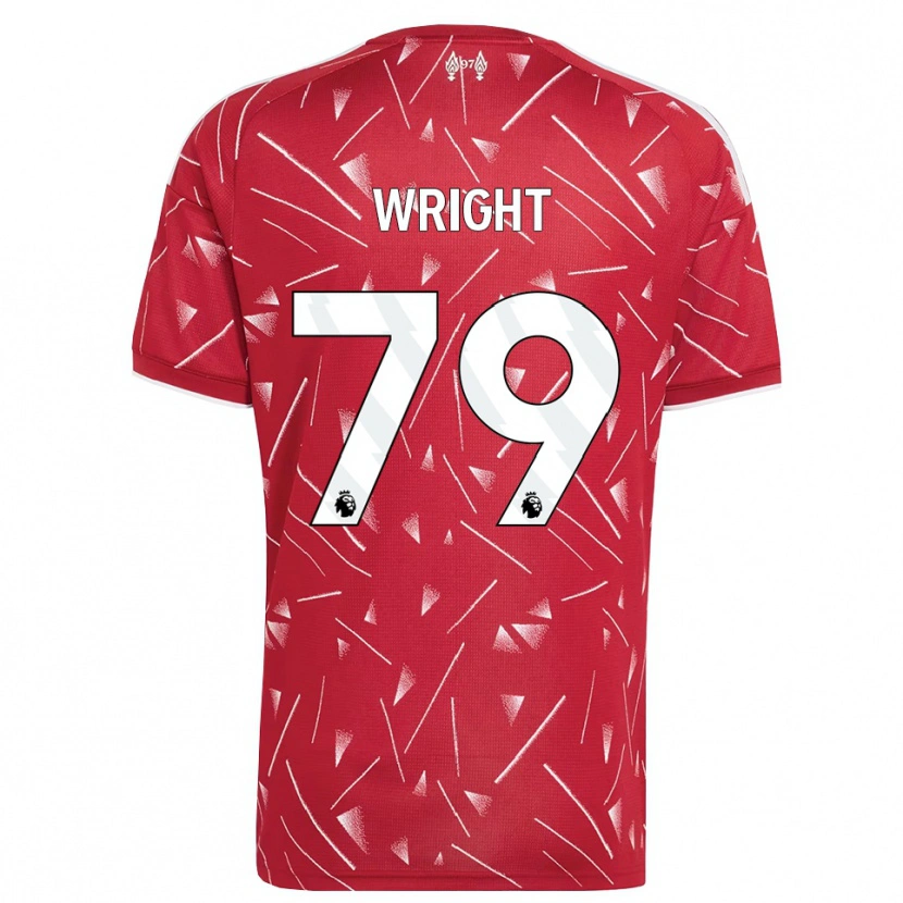 Danxen Donna Maglia Will Wright #79 Bianco Rosso Kit Gara Home 2026/27 Maglietta