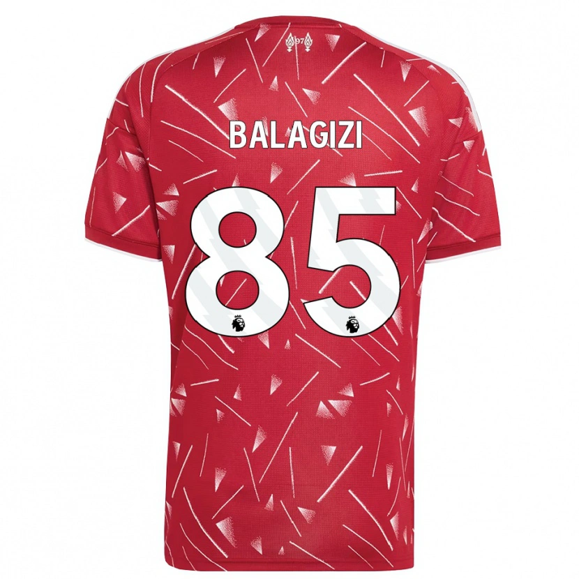 Danxen Donna Maglia James Balagizi #85 Bianco Rosso Kit Gara Home 2026/27 Maglietta