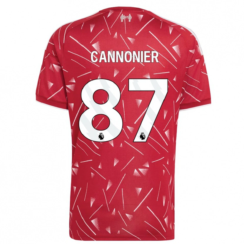 Danxen Donna Maglia Oakley Cannonier #87 Bianco Rosso Kit Gara Home 2026/27 Maglietta